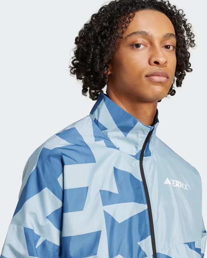 Adidas Terrex Multi Printed Windjack Grijs- Heren Grijs - Foto 2