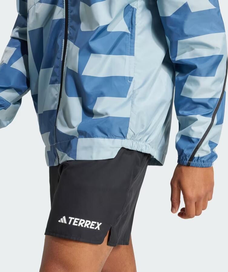 Adidas Terrex Multi Printed Windjack Grijs- Heren Grijs