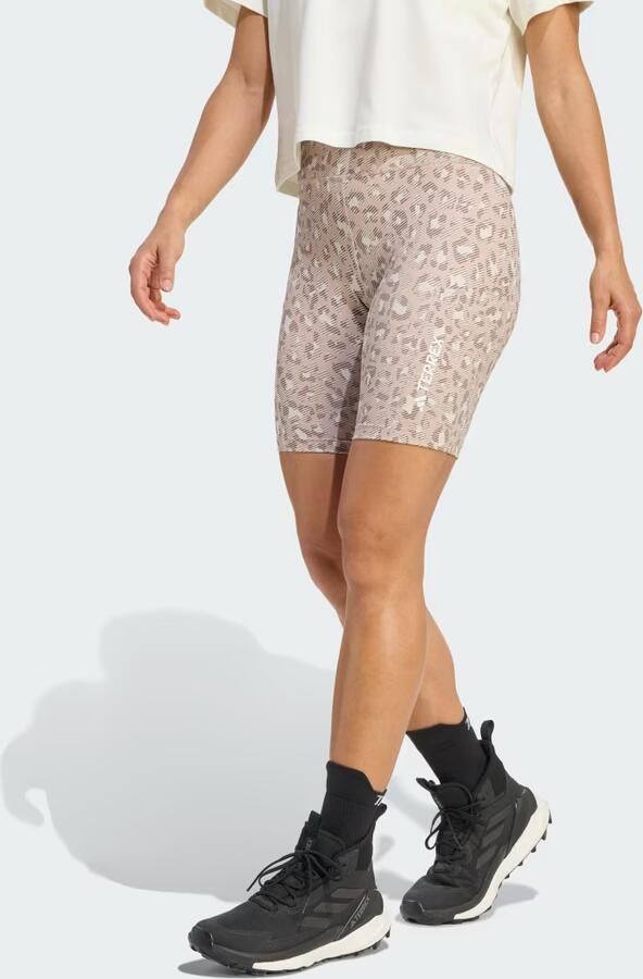 Adidas Terrex Multi Strakke Bedrukte Short 8-Inch