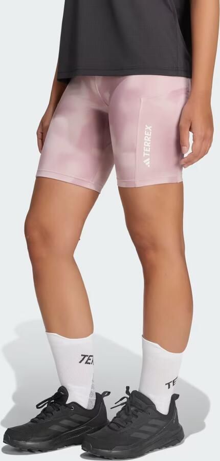 Adidas Terrex Multi Strakke Bedrukte Short 8-Inch