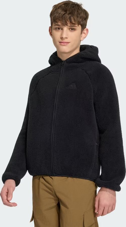 Adidas Terrex Xploric Fleece Capuchonjack met Lange Ritssluiting Kids - Foto 4
