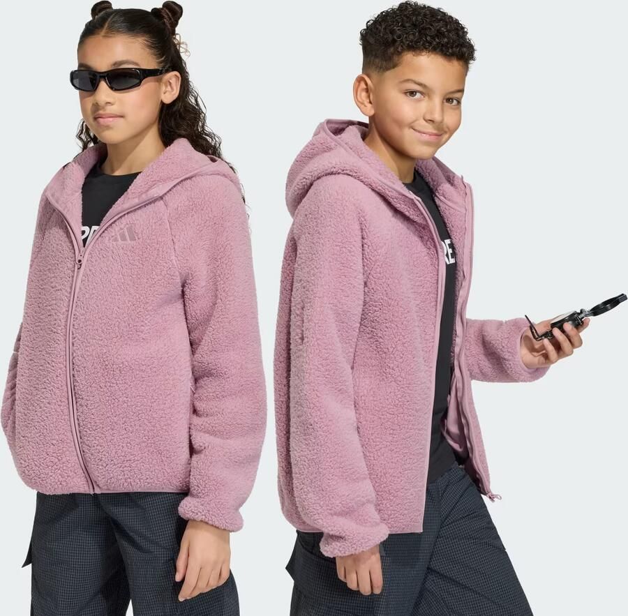 Adidas Terrex Xploric Fleece Capuchonjack met Lange Ritssluiting Kids