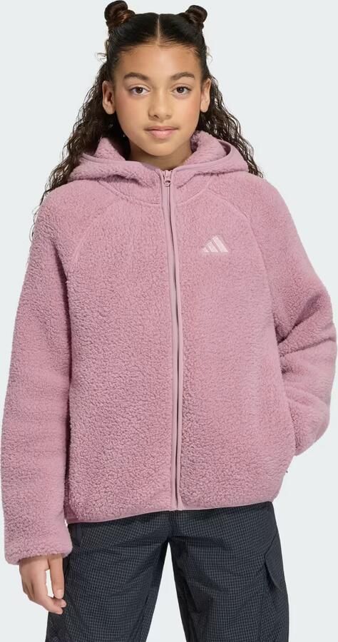 Adidas Terrex Xploric Fleece Capuchonjack met Lange Ritssluiting Kids - Foto 5