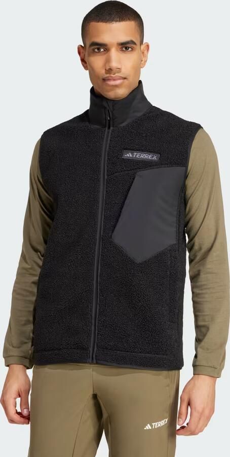 Adidas Terrex Xploric High Pile Fleece Bodywarmer Zwart- Heren Zwart - Foto 6