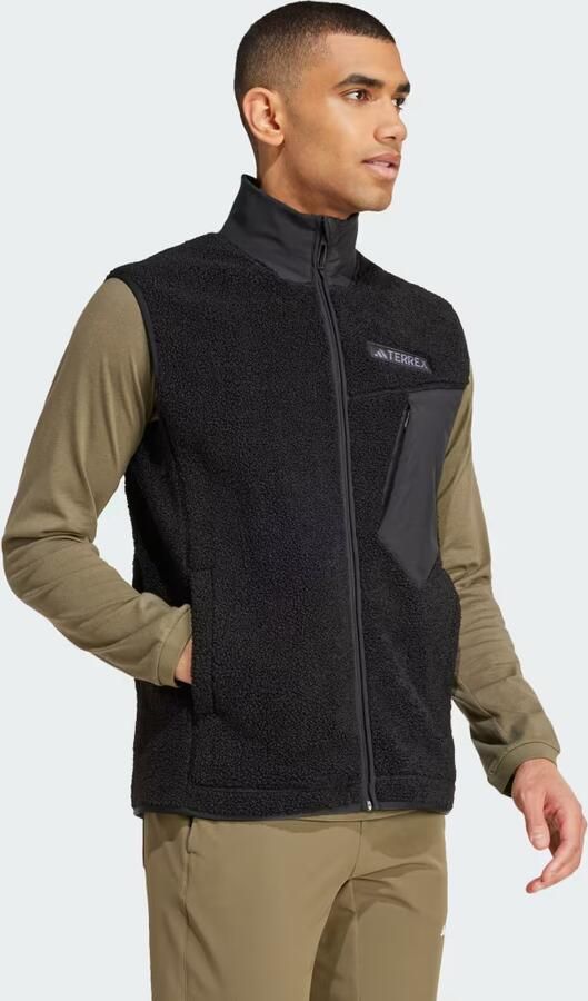 Adidas Terrex Xploric High Pile Fleece Bodywarmer Zwart- Heren Zwart - Foto 3