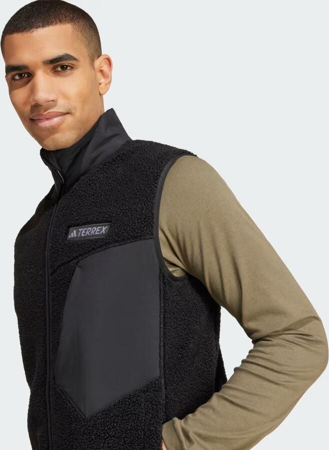 Adidas Terrex Xploric High Pile Fleece Bodywarmer Zwart- Heren Zwart - Foto 2