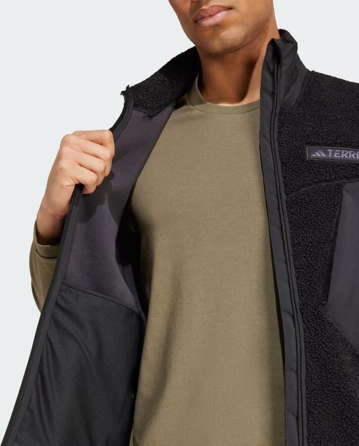 Adidas Terrex Xploric High Pile Fleece Bodywarmer Zwart- Heren Zwart