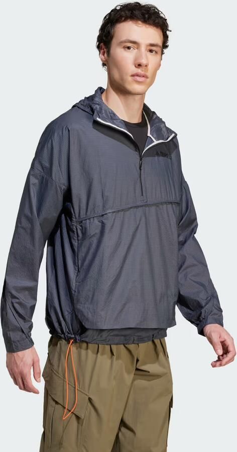 Adidas Terrex Xploric Wind Anorak Grijs- Heren Grijs - Foto 3