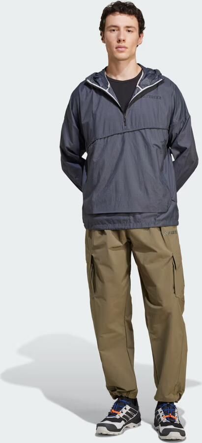 Adidas Terrex Xploric Wind Anorak Grijs- Heren Grijs - Foto 5