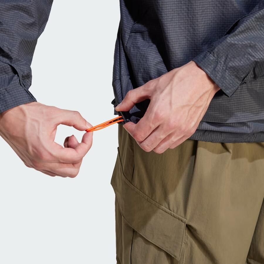 Adidas Terrex Xploric Wind Anorak Grijs- Heren Grijs