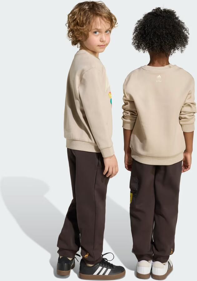 Adidas x The Simpsons Crew Tracksuit Children Beige - Foto 3
