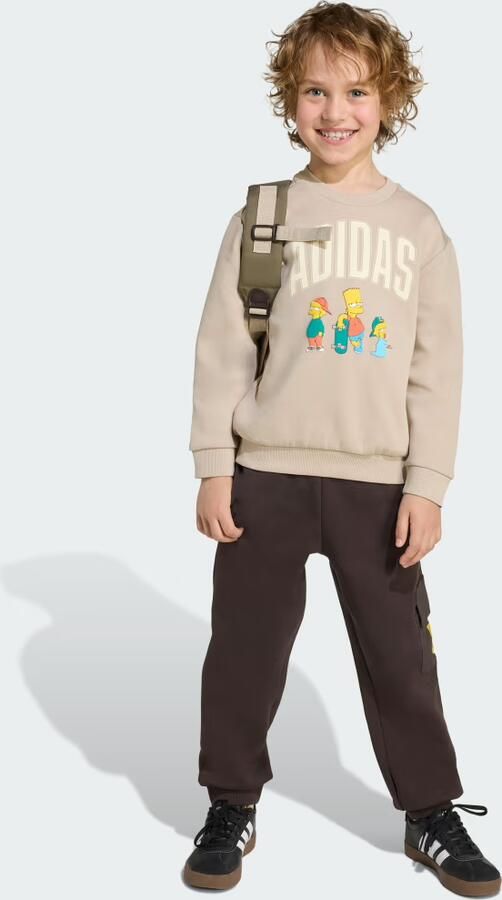 Adidas x The Simpsons Crew Tracksuit Children Beige - Foto 4