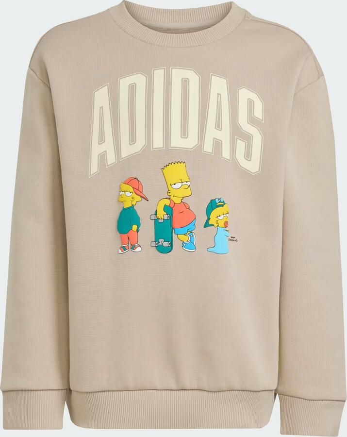 Adidas x The Simpsons Crew Tracksuit Children Beige - Foto 1