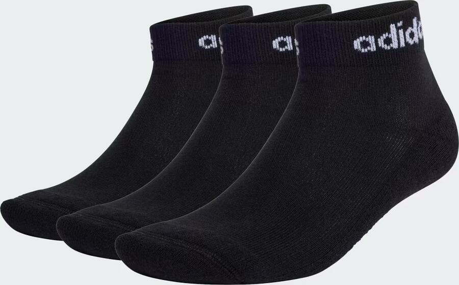 Adidas Sportswear Think Linear Enkelsokken 3 Paar