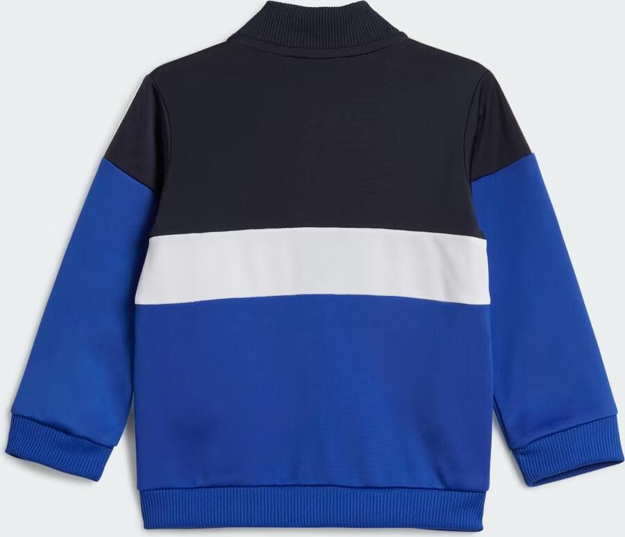 Adidas 3-Stripes Poly Tracksuit Infant Legend Ink White Semi Lucid Blue Legend Ink White Semi Lucid Blue