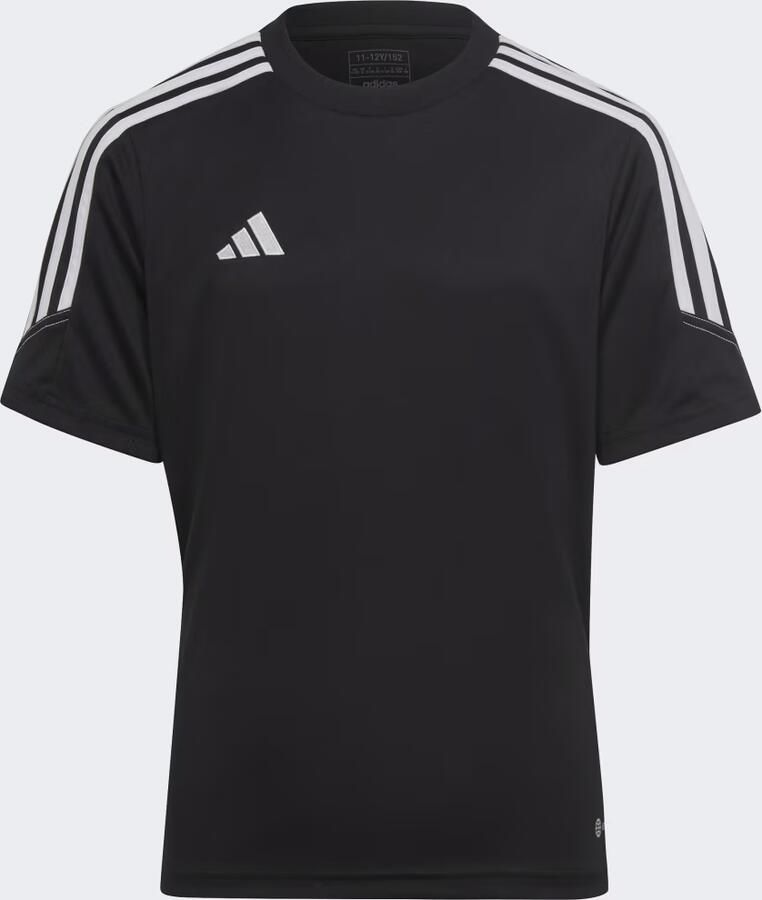 Adidas Perfor ce Junior voetbalshirt Tiro zwart wit Sport t-shirt Polyester Ronde hals 128 - Foto 4