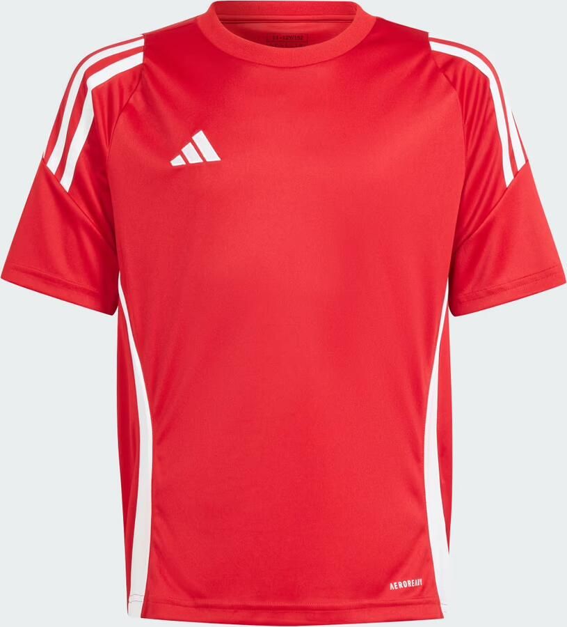 Adidas Perfor ce Junior voetbalshirt Tiro rood wit Sport t-shirt Polyester Ronde hals 128 - Foto 4
