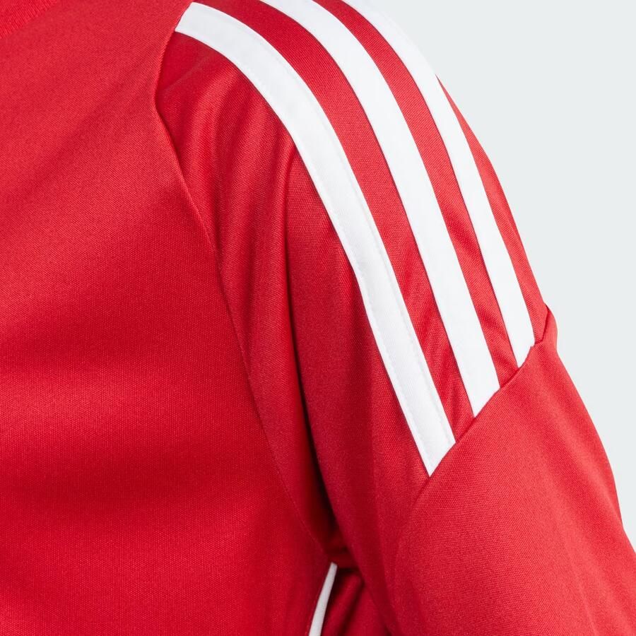 Adidas Perfor ce Junior voetbalshirt Tiro rood wit Sport t-shirt Polyester Ronde hals 140