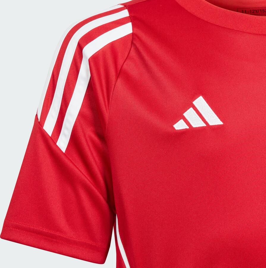 Adidas Perfor ce Junior voetbalshirt Tiro rood wit Sport t-shirt Polyester Ronde hals 128 - Foto 2