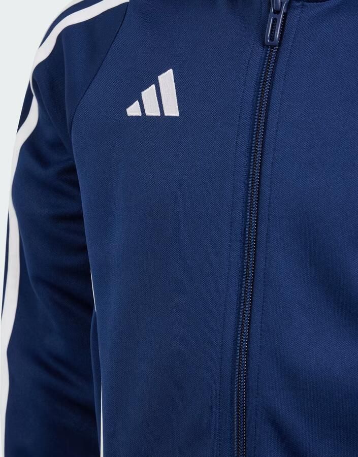 Adidas Perfor ce Junior voetbal trainingsjack TIRO 24 donkerblauw wit Sportvest Polyester Opstaande kraag 128 - Foto 3