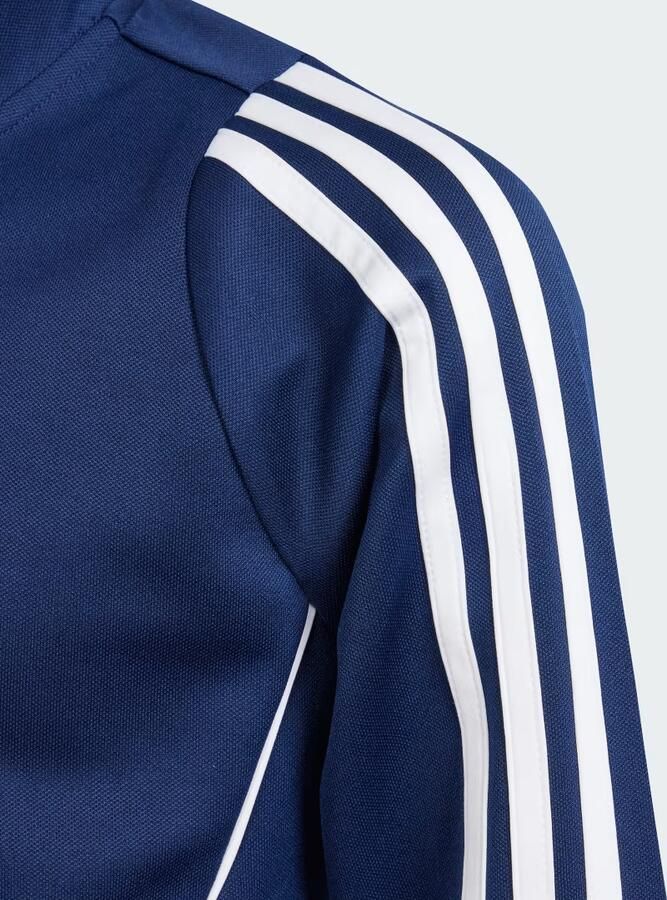 Adidas Perfor ce Junior voetbal trainingsjack TIRO 24 donkerblauw wit Sportvest Polyester Opstaande kraag 128 - Foto 4