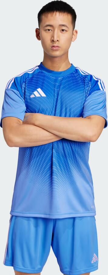 Adidas Tiro 25 All Over Print T-Shirt Blue- Heren Blue