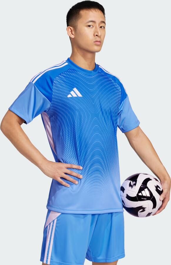 Adidas Tiro 25 All Over Print T-Shirt Blue- Heren Blue - Foto 4