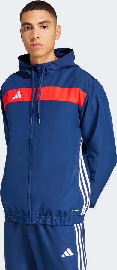 Adidas Tiro 25 Essentials Geweven Hoodie Blauw- Heren Blauw - Foto 6