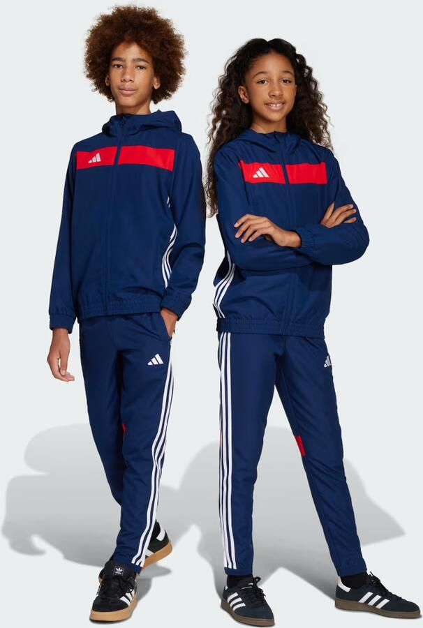 Adidas Tiro 25 Essentials Woven Broek Kids Blauw Kind Blauw