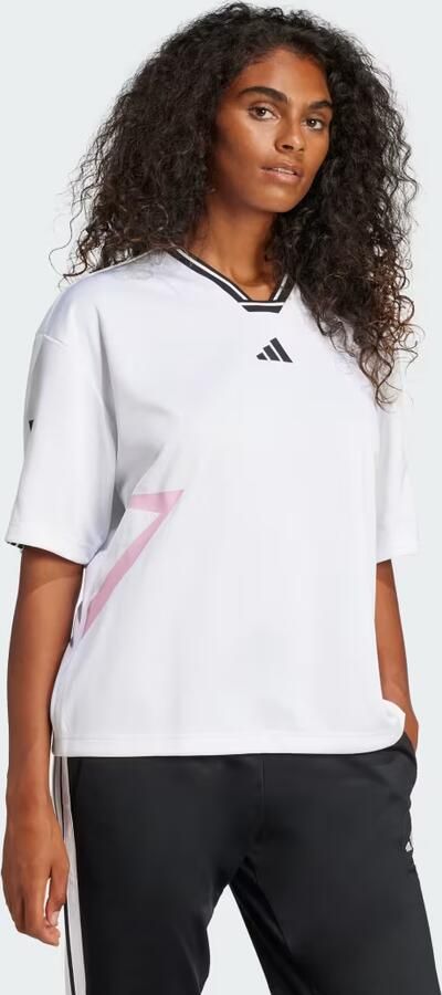 Adidas Tiro Cut 3-Stripes Colorblock Boyfriend T-shirt - Foto 4