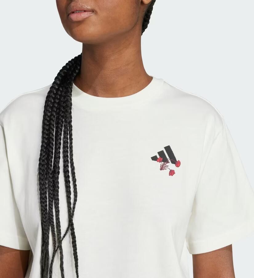 Adidas T-shirt Korte Mouw Tiro Floral Graphic T-Shirt
