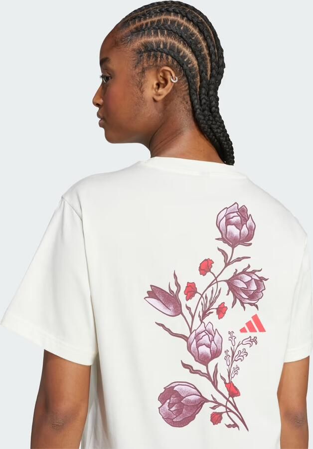Adidas T-shirt Korte Mouw Tiro Floral Graphic T-Shirt - Foto 3