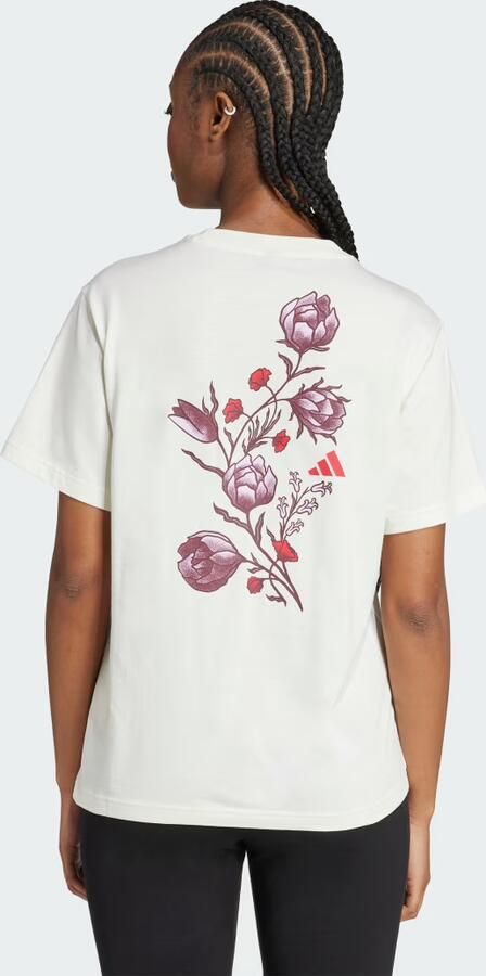 Adidas T-shirt Korte Mouw Tiro Floral Graphic T-Shirt - Foto 4