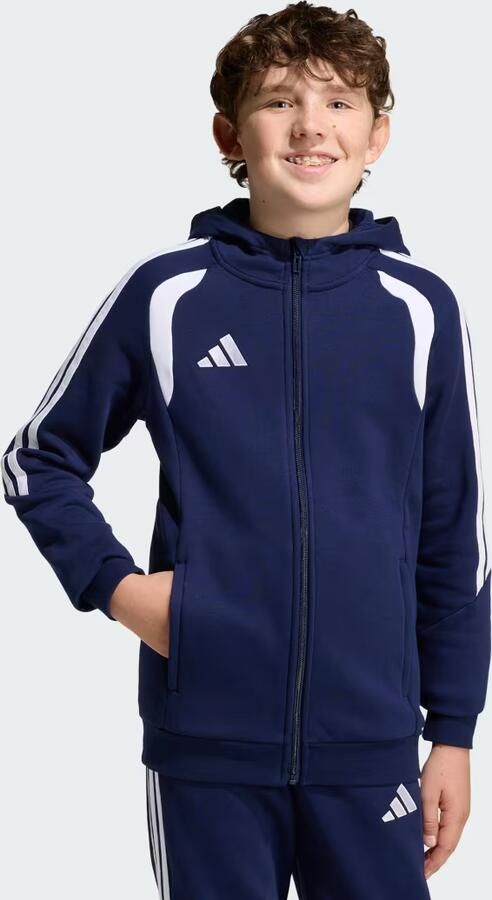 Adidas Tiro26 League Sweat Hoodie met Lange Ritssluiting Kids - Foto 4