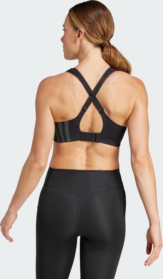 Adidas TLRD Impact Training High Support Beha Zwart- Dames Zwart - Foto 5