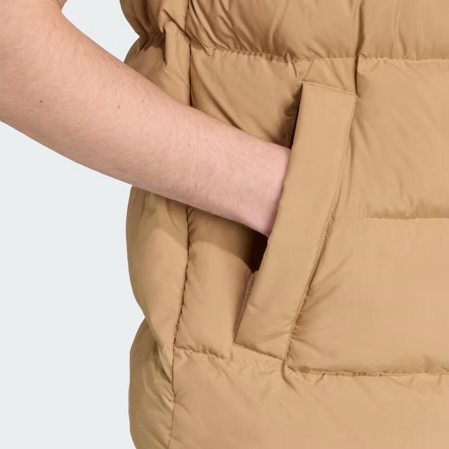 Adidas Originals Bodywarmer met logoprint en opstaande kraag