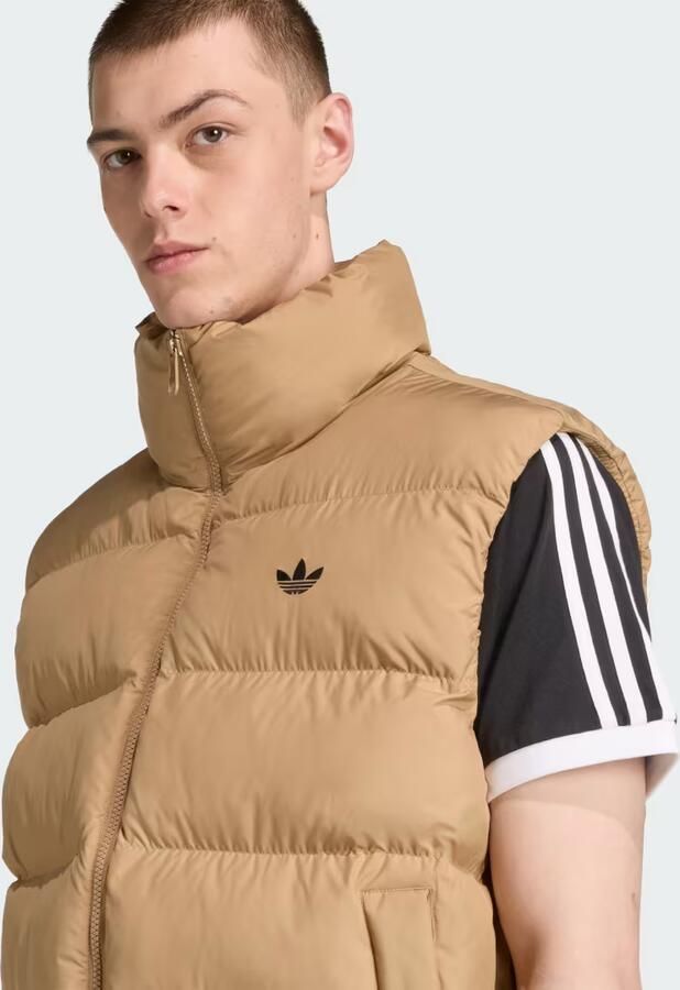 Adidas Originals Bodywarmer met logoprint en opstaande kraag - Foto 2
