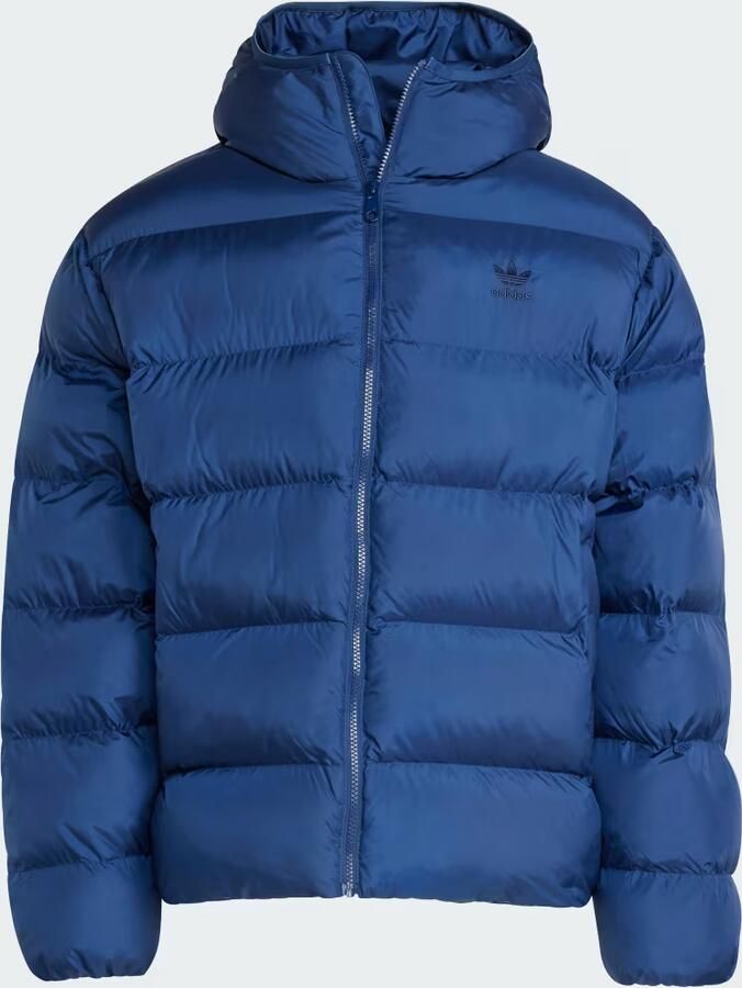 Adidas Tonal Puffer Capuchonjack Blauw- Heren Blauw - Foto 3