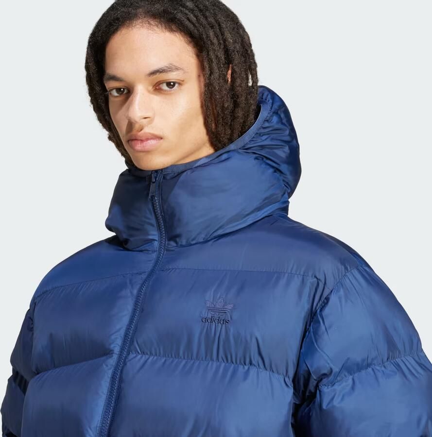 Adidas Tonal Puffer Capuchonjack Blauw- Heren Blauw - Foto 2