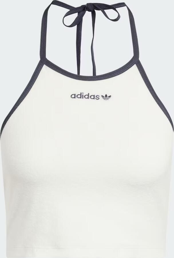 Adidas Originals Towel Halter Neck Top Wit- Dames Wit - Foto 3