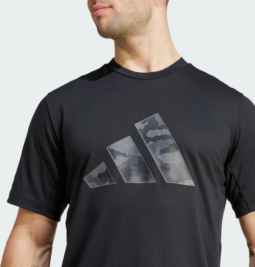 Adidas Train Essentials Camo Graphic Logo T-shirt