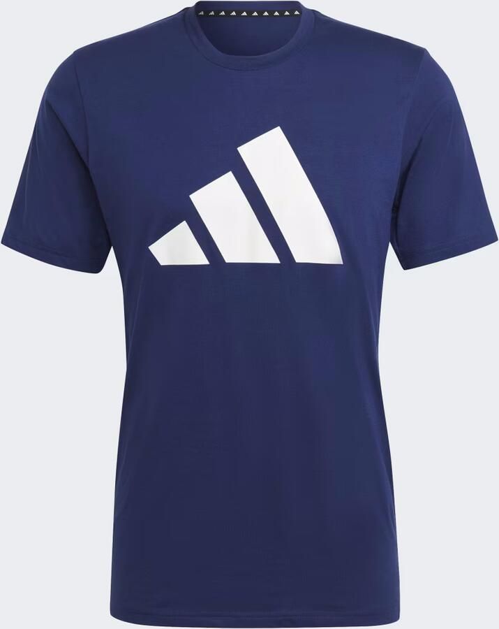 Adidas Train Essentials Feelready Logo Training T-shirt Blauw- Heren Blauw