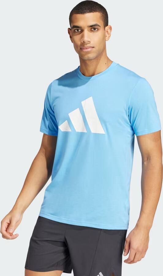 Adidas Train Essentials Feelready Logo Training T-shirt Blauw- Heren Blauw - Foto 6