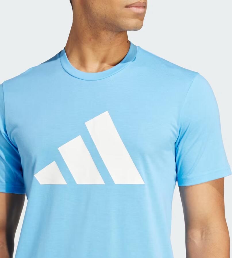 Adidas Train Essentials Feelready Logo Training T-shirt Blauw- Heren Blauw - Foto 2
