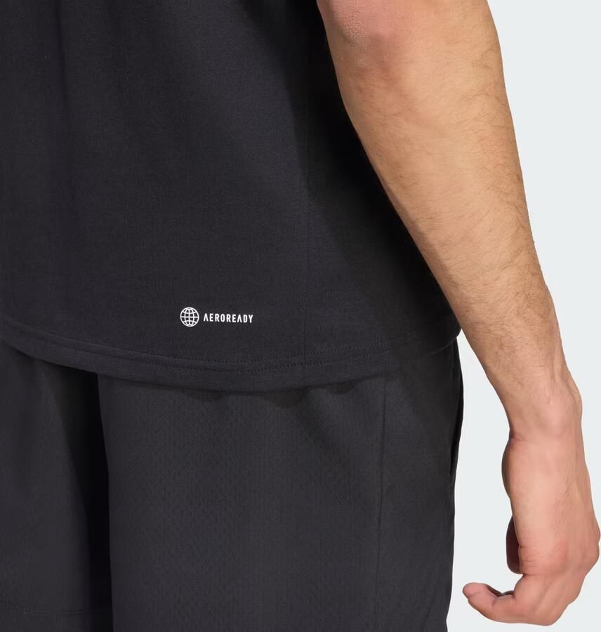 Adidas Train Essentials Feelready Training T-shirt Zwart- Heren Zwart