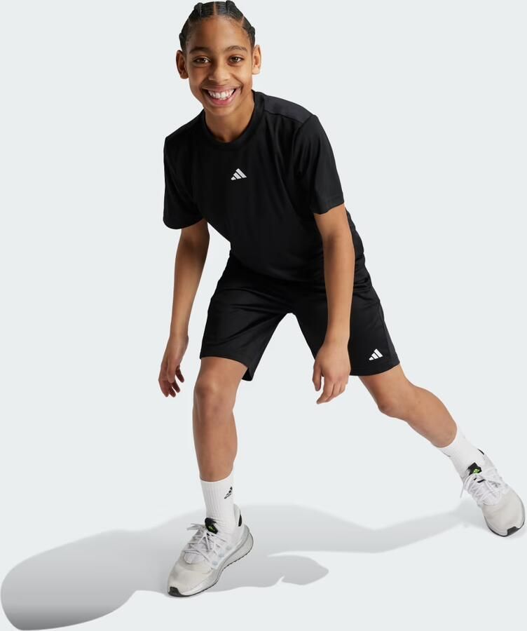 Adidas Sportswear Junior voetbalshirt training zwart wit Sport t-shirt Polyester Ronde hals 152 - Foto 2