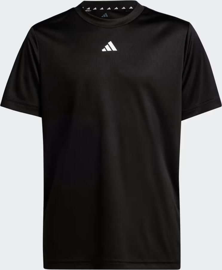 Adidas Sportswear Junior voetbalshirt training zwart wit Sport t-shirt Polyester Ronde hals 128 - Foto 4