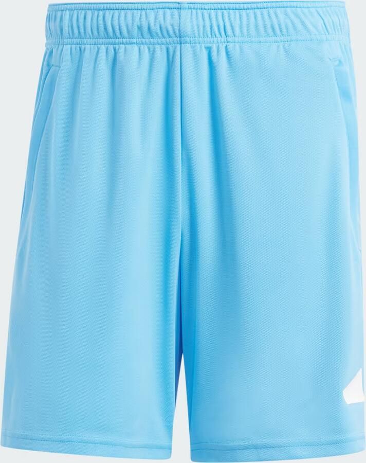 Adidas Train Essentials Logo Training Short Blauw- Heren Blauw
