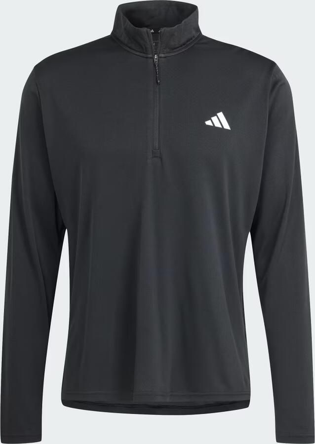 Adidas Train Essentials Training Longsleeve met Korte Rits