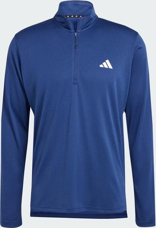 Adidas Train Essentials Training Longsleeve met Korte Rits